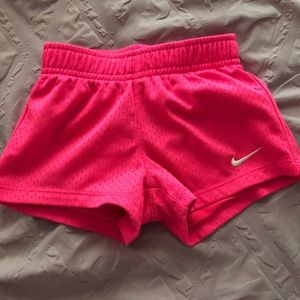 Nike hot pink toddler mesh shorts